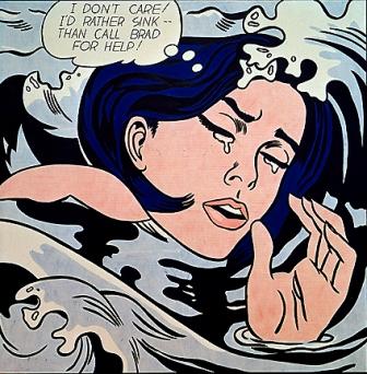 Roy Lichtenstein Pop Art Drowning Girl